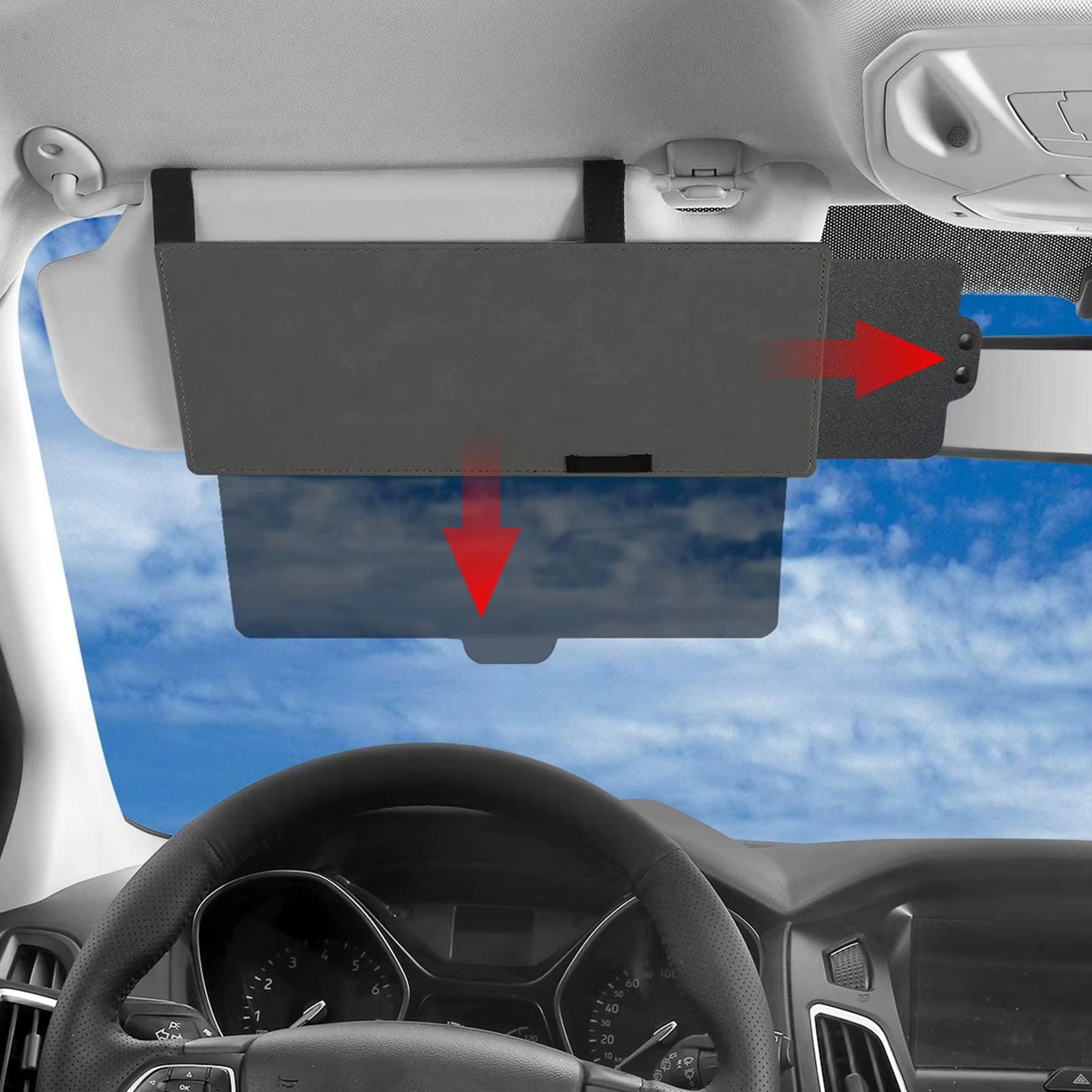Car Sun Visor Blind Baffle Sunshade Visor Day Night anti Glare Driving Vision Sun Glasses in Summer anti Snow Blind Board